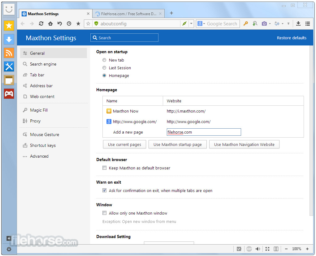 Maxthon 5.1.3.2000 Download for Windows / FileHorse.com