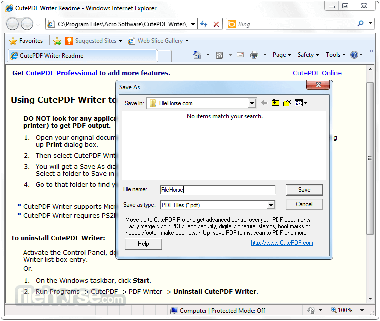 CutePDF Writer 3.2 Download for Windows / FileHorse.com
