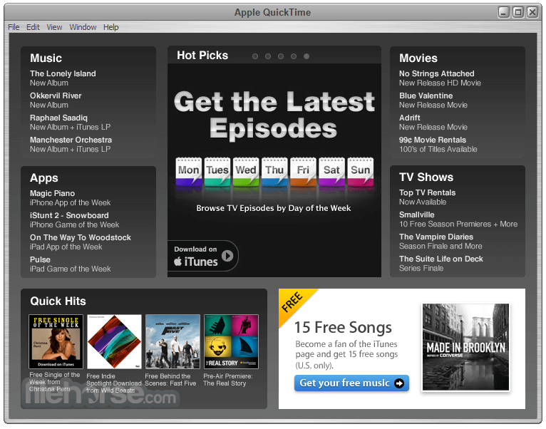 Quicktime player 10 download for mac