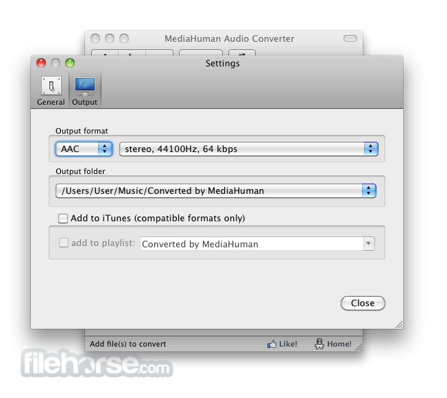 MediaHuman Audio Converter 1.9.6.6 Captura de Pantalla 3
