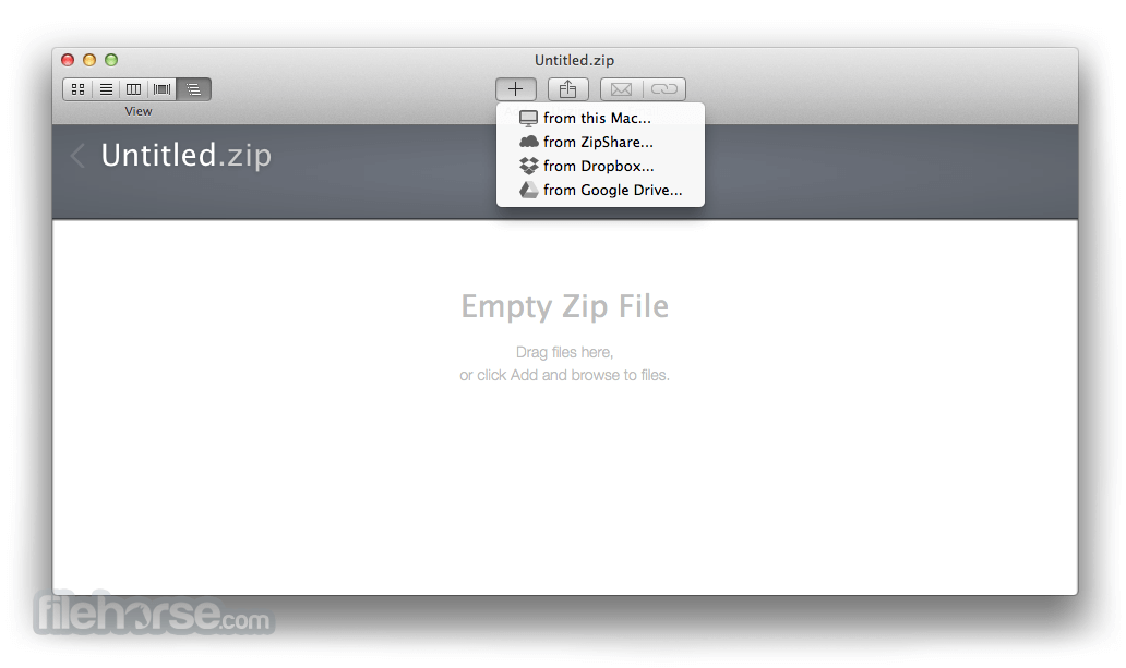 WinZip Mac Edition 11.0 Captura de Pantalla 1