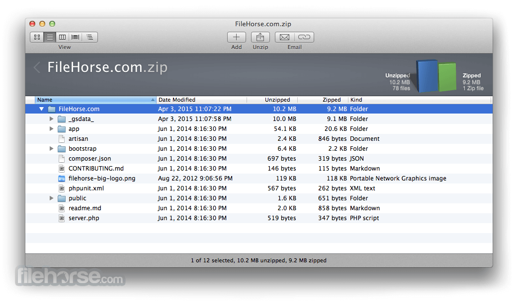WinZip Mac Edition 11.0 Captura de Pantalla 2