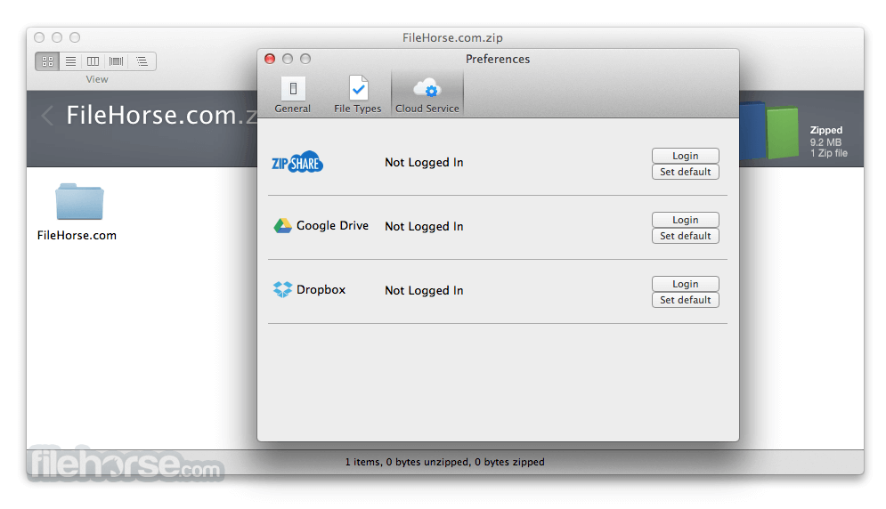 WinZip Mac Edition 11.0 Captura de Pantalla 3