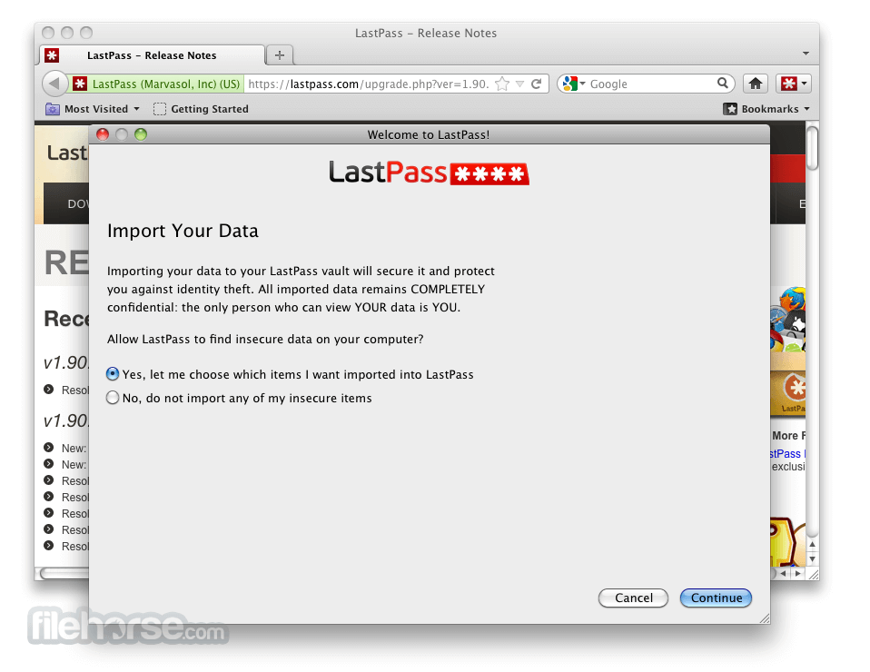 LastPass 4.111.0 Screenshot 2