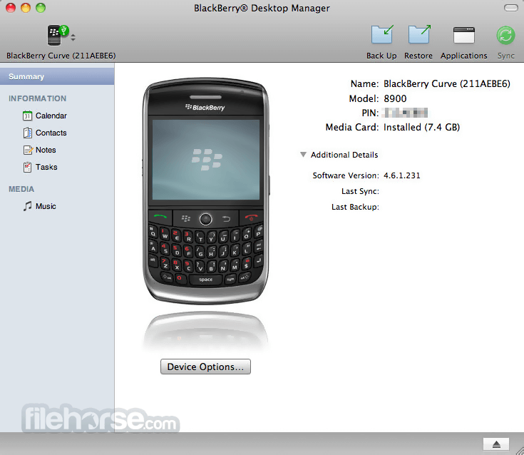 blackberry desktop manager mac