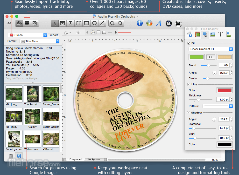 free cd label printing software download