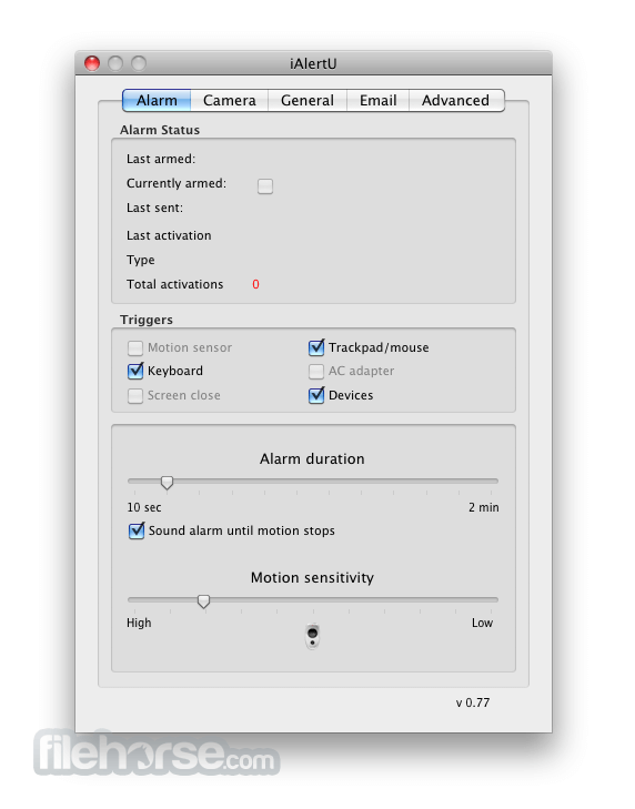 iAlertU 0.27 Beta Screenshot 1