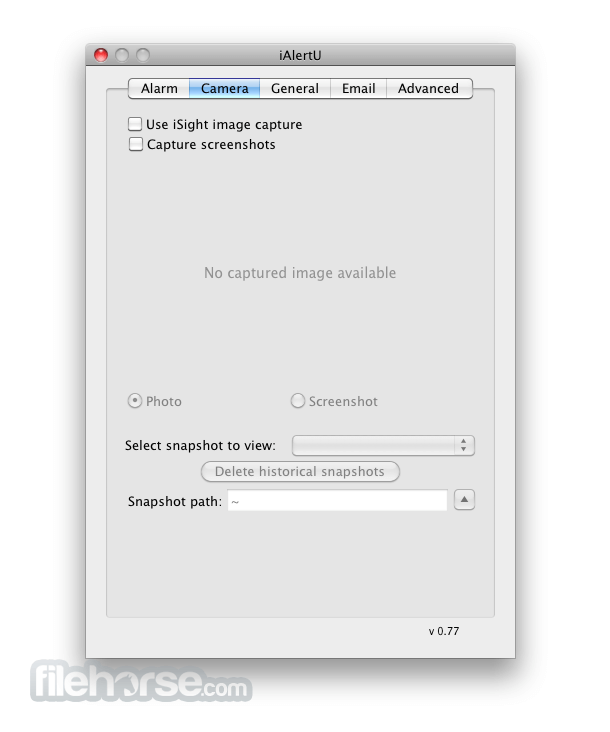 iAlertU 0.25 Beta Screenshot 2