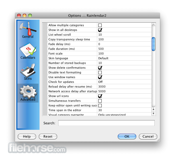 Rainlendar Lite 2.14.2 Screenshot 3