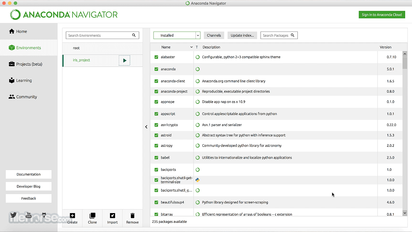 anaconda for mac osx