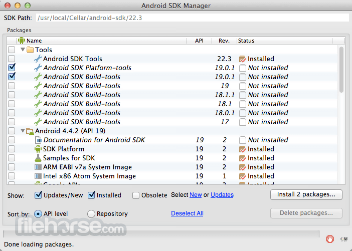 android sdk path mac