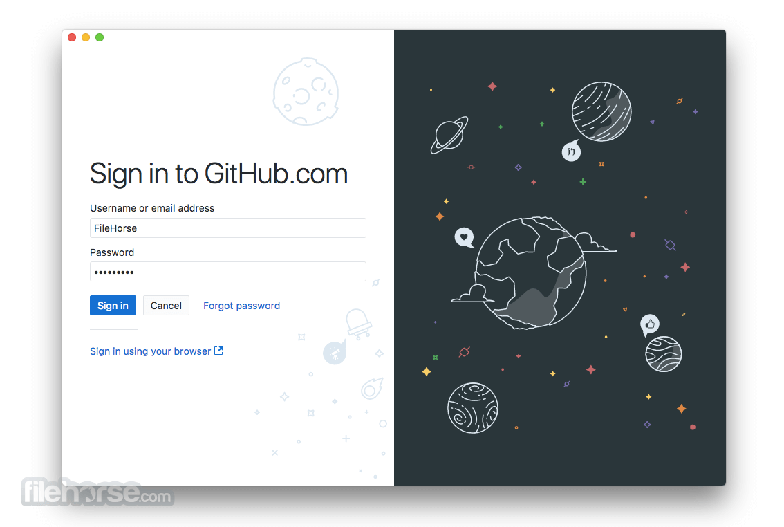 GitHub Desktop 3.3.5 Captura de Pantalla 1