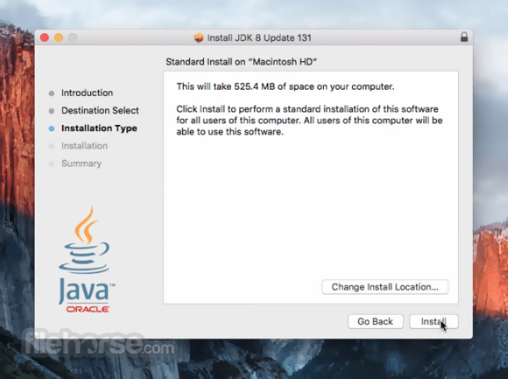 java 8 for mac osx10.12.6?