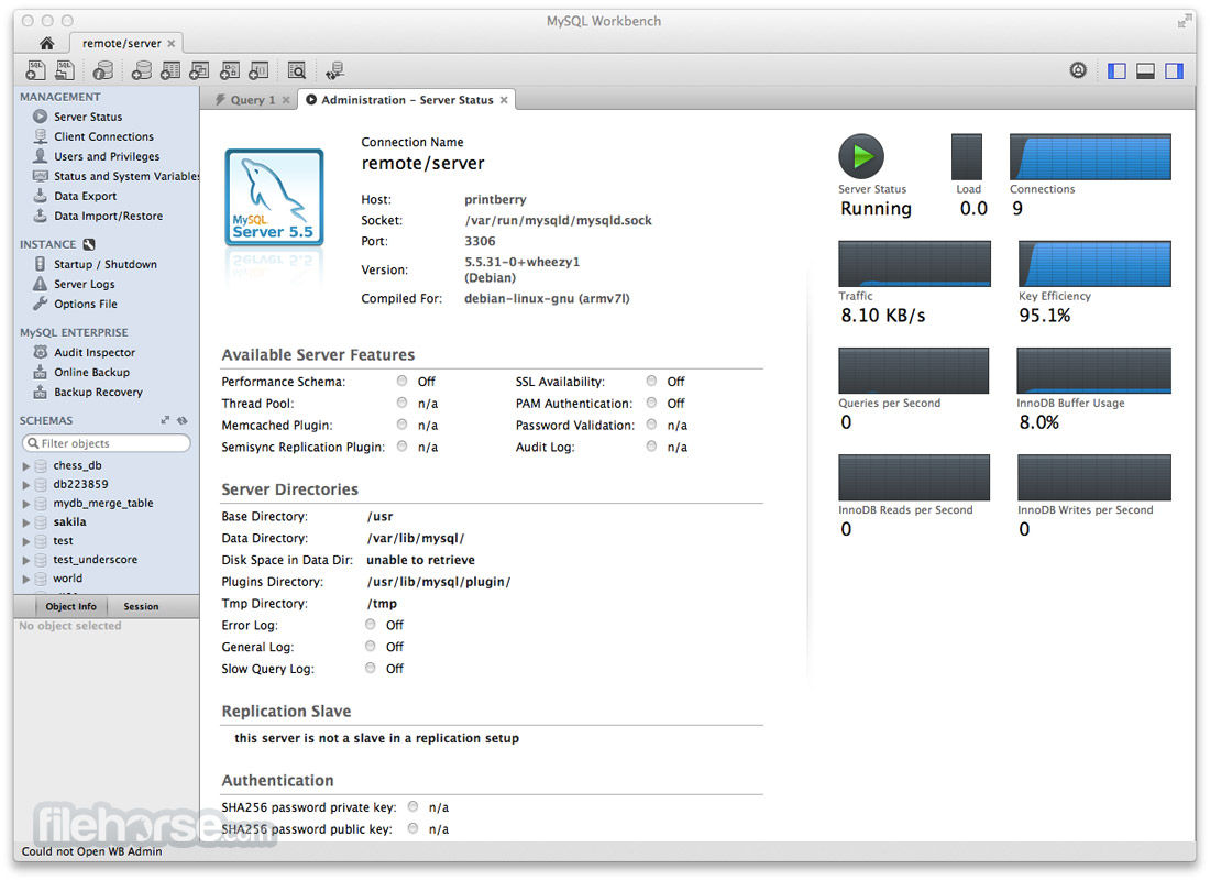 mysql workbench query