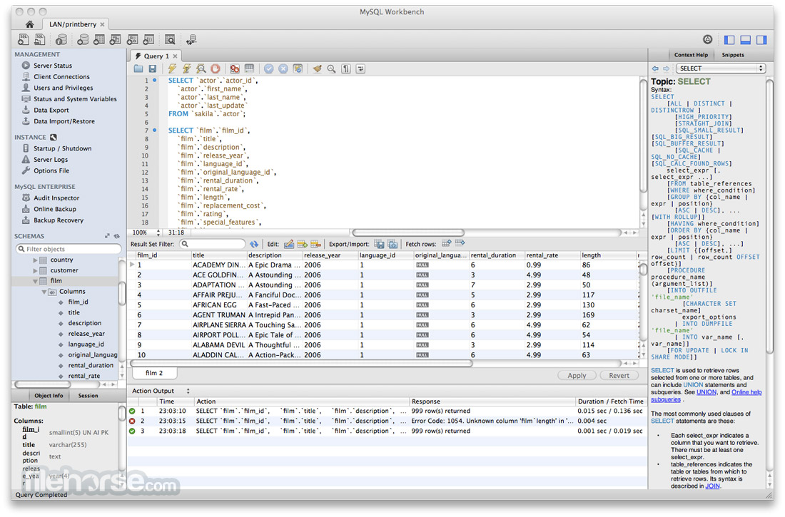 MySQL Workbench 8.0.31 Screenshot 3
