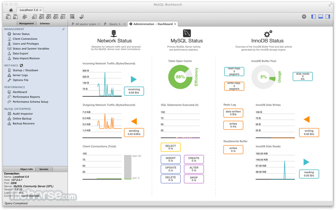 mysql workbench mac os x