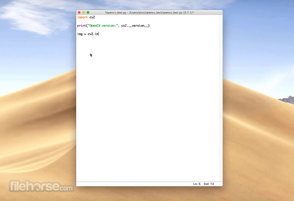 OpenCV 4.5.5 Screenshot 1