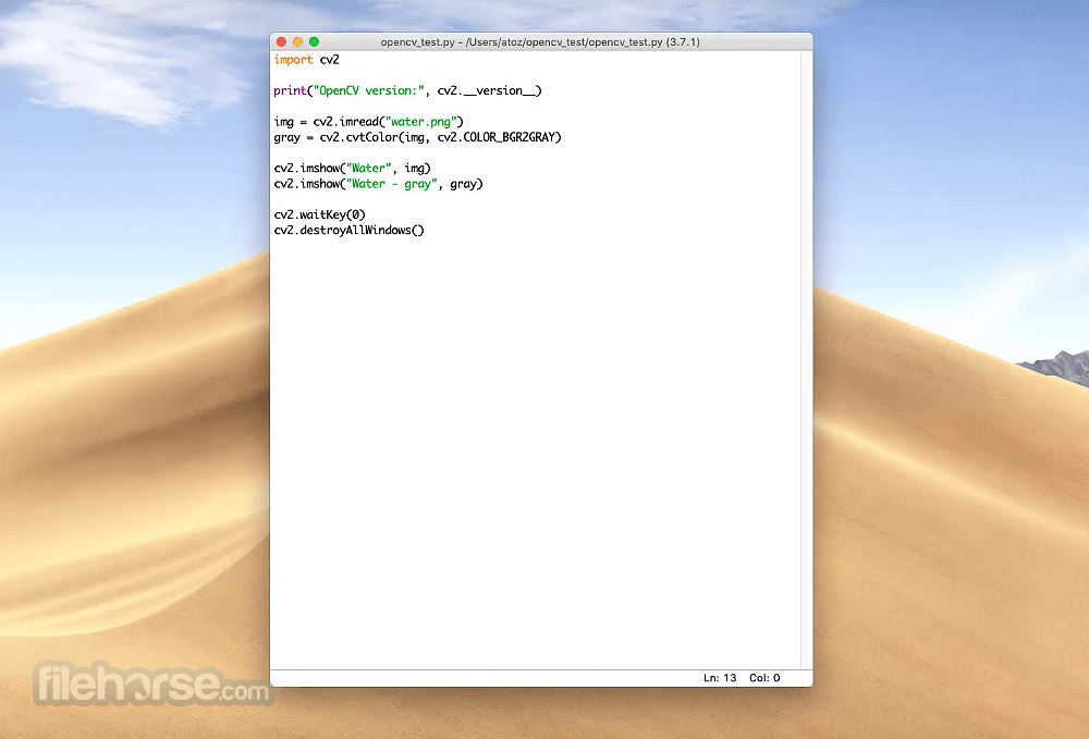 OpenCV 4.5.5 Screenshot 2