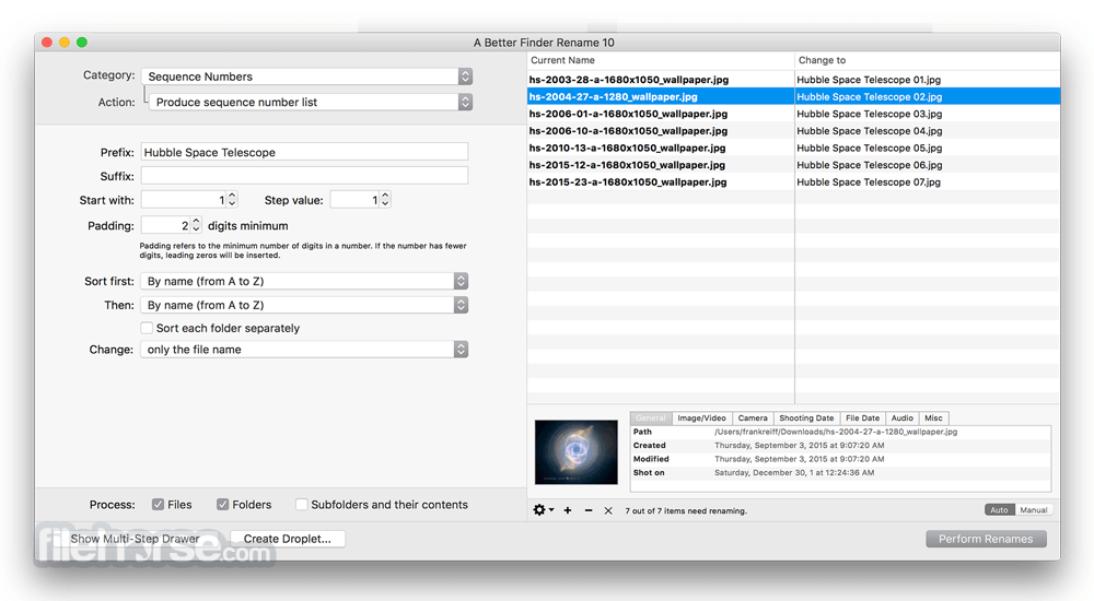 adding a better finder rename to right click on mac