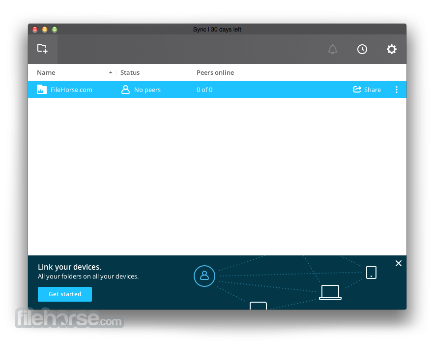BitTorrent Sync 1.4.103 Screenshot 1