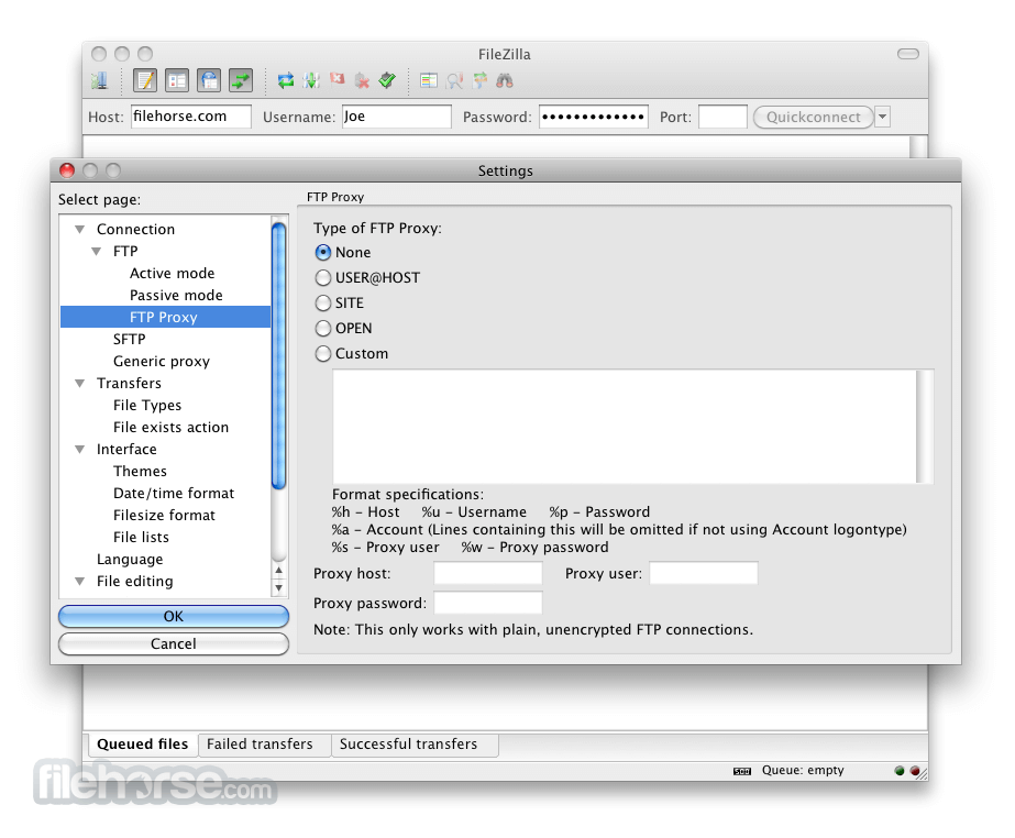 FileZilla 3.3.2.1 Screenshot 3