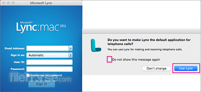 Microsoft Lync 14.4.3 Screenshot 1
