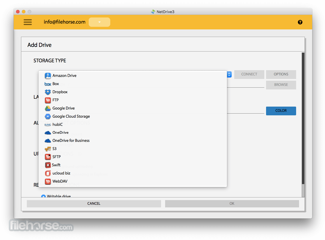 netdrive 3 authentication fails