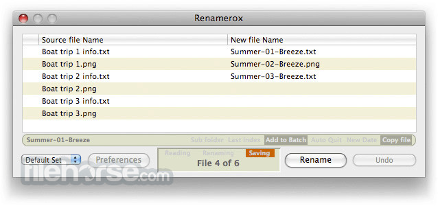 Renamerox 1.0.5.7 Captura de Pantalla 1