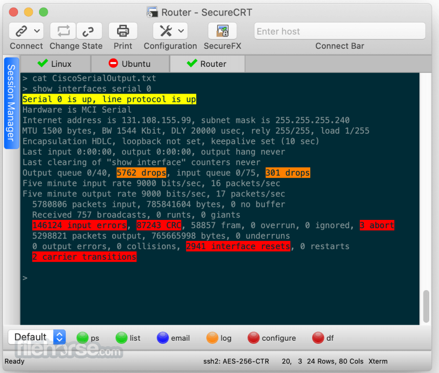 SecureCRT 9.2.2 Screenshot 1