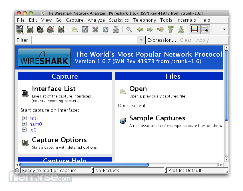 WireShark 1.10.4 (32-bit) Screenshot 1