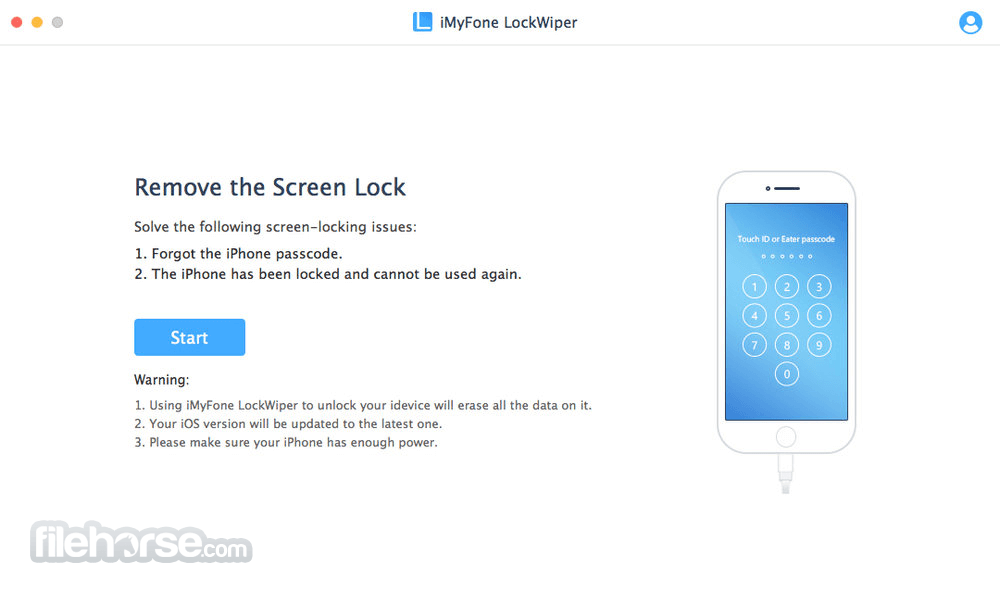 iMyFone LockWiper 7.7.2 Captura de Pantalla 1