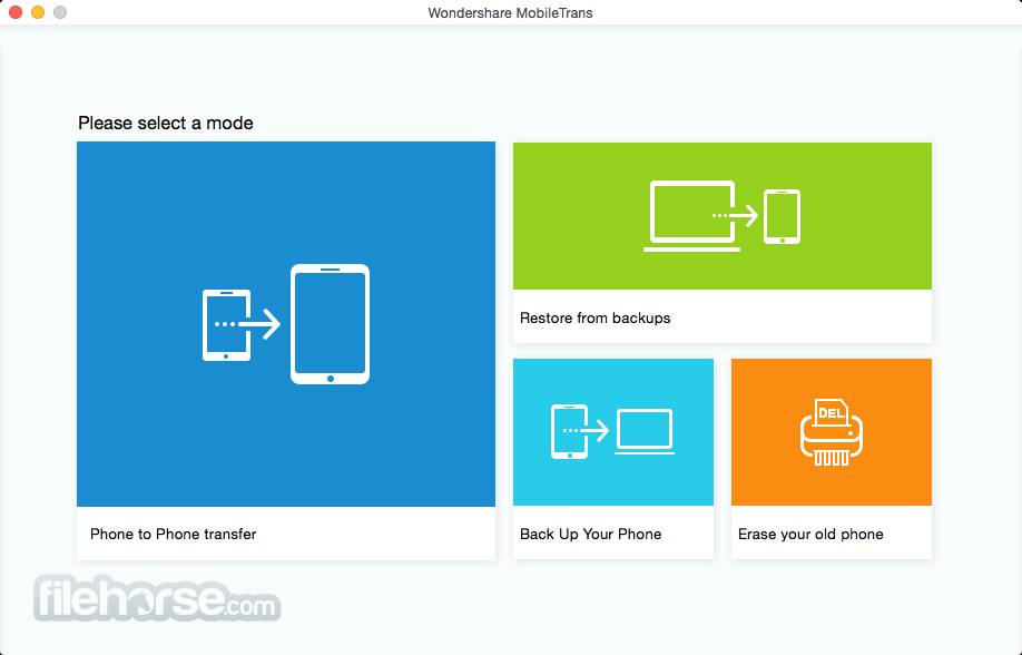 Wondershare MobileTrans 1.3.7 Screenshot 1