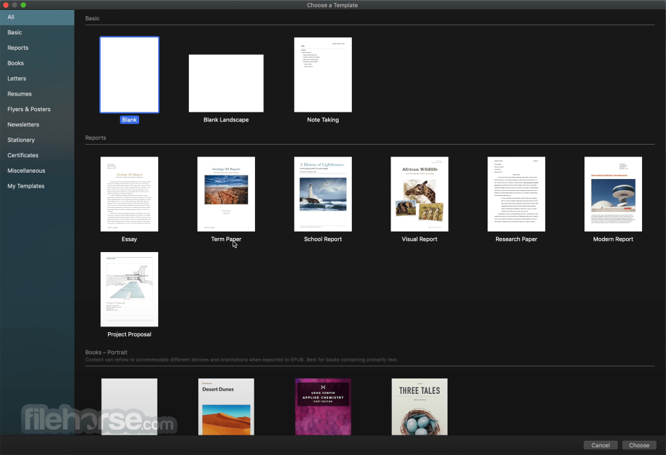 apple iwork pages