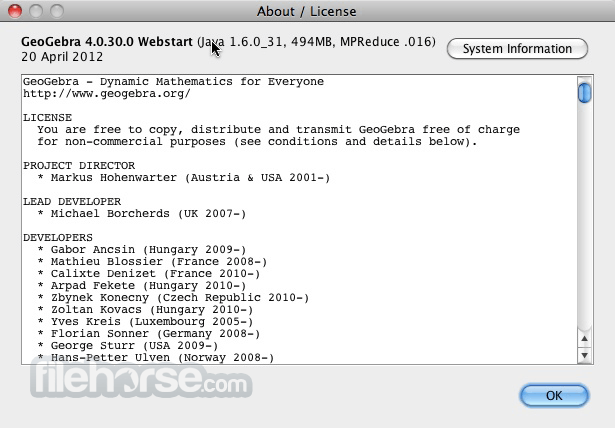 GeoGebra 5.0.129.0 Screenshot 3