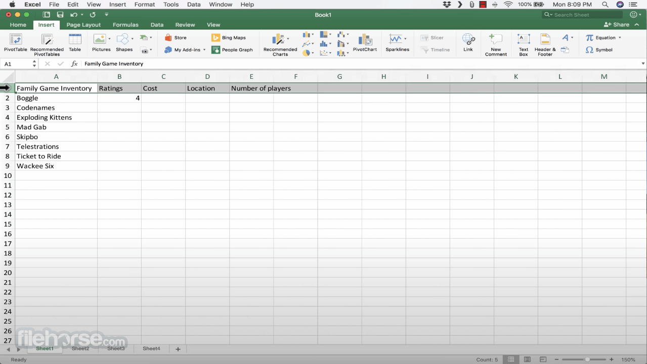 Microsoft Excel 16.61 Captura de Pantalla 3