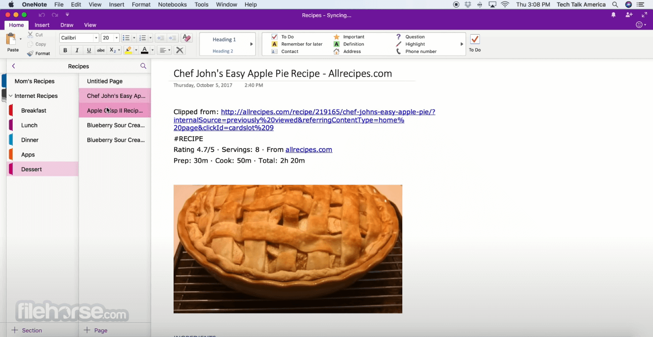 free download of onenote for the mac