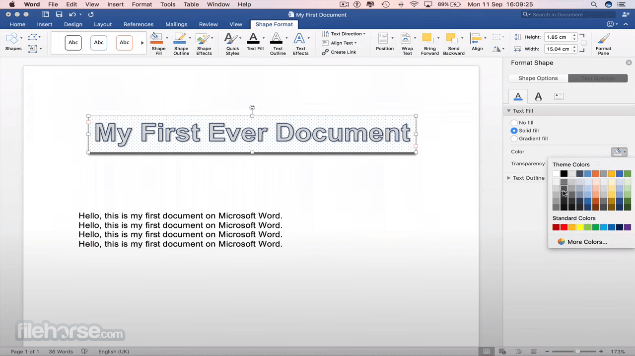 word office for mac for free