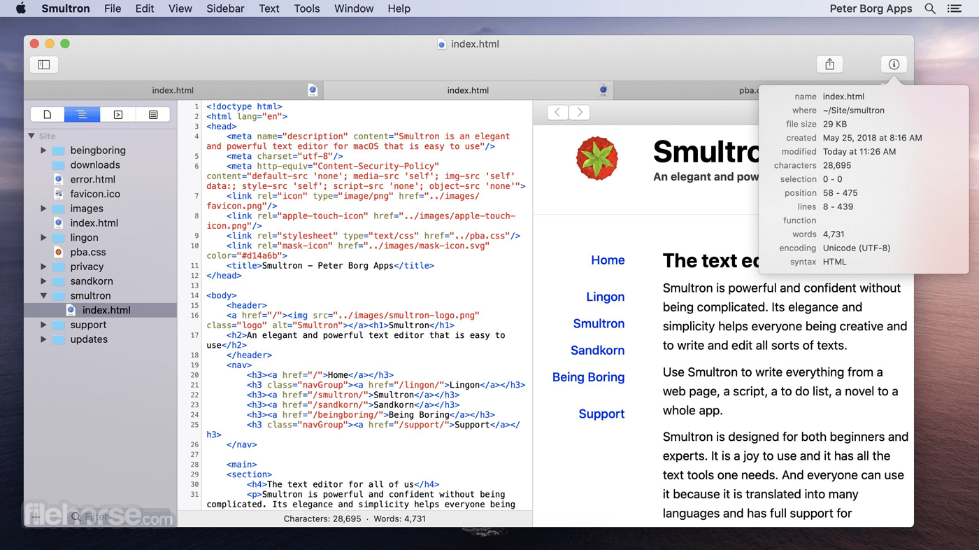 Smultron 13.0.3 Screenshot 1