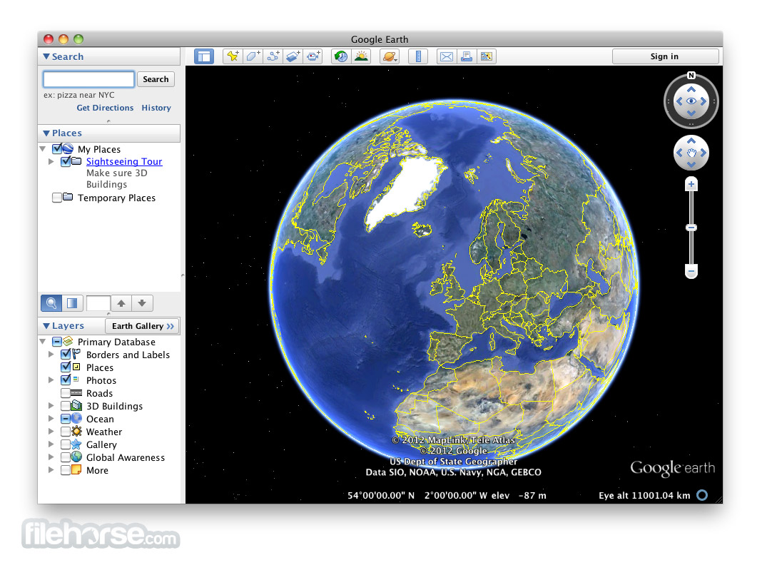 Google Earth 7.3.3.7786 Screenshot 1