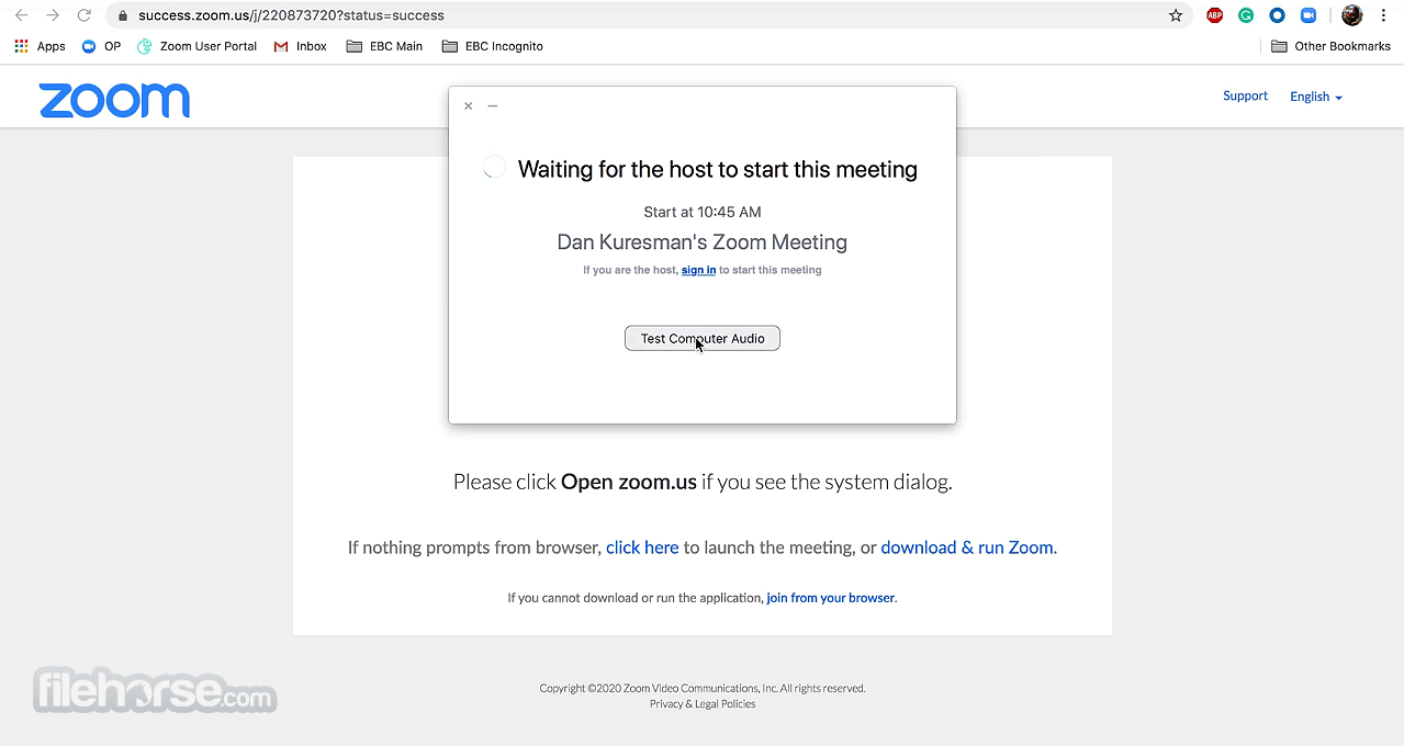 Zoom Meetings 5.17.10 Screenshot 2