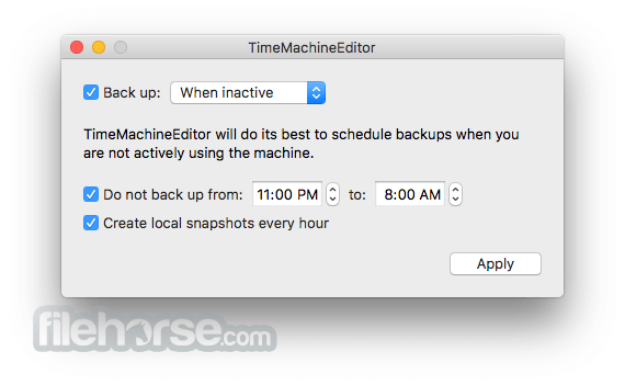 TimeMachineEditor 5.2.2 Screenshot 2