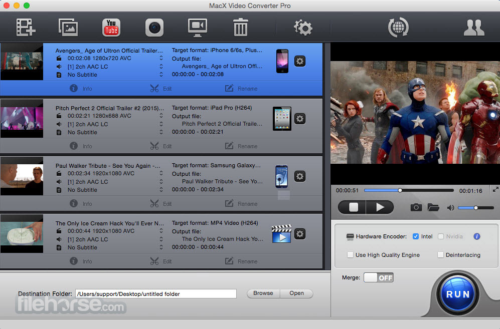 MacX Video Converter Pro 6.8.1 Captura de Pantalla 1