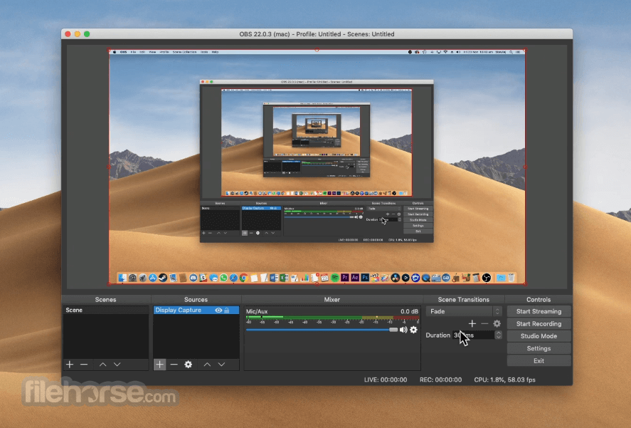 OBS Studio 29.1.3 for ios download free