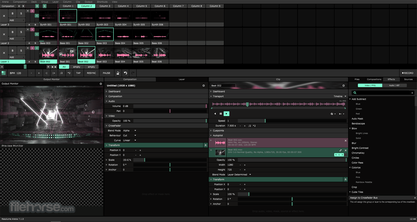 resolume arena 5 projection blend tutorial