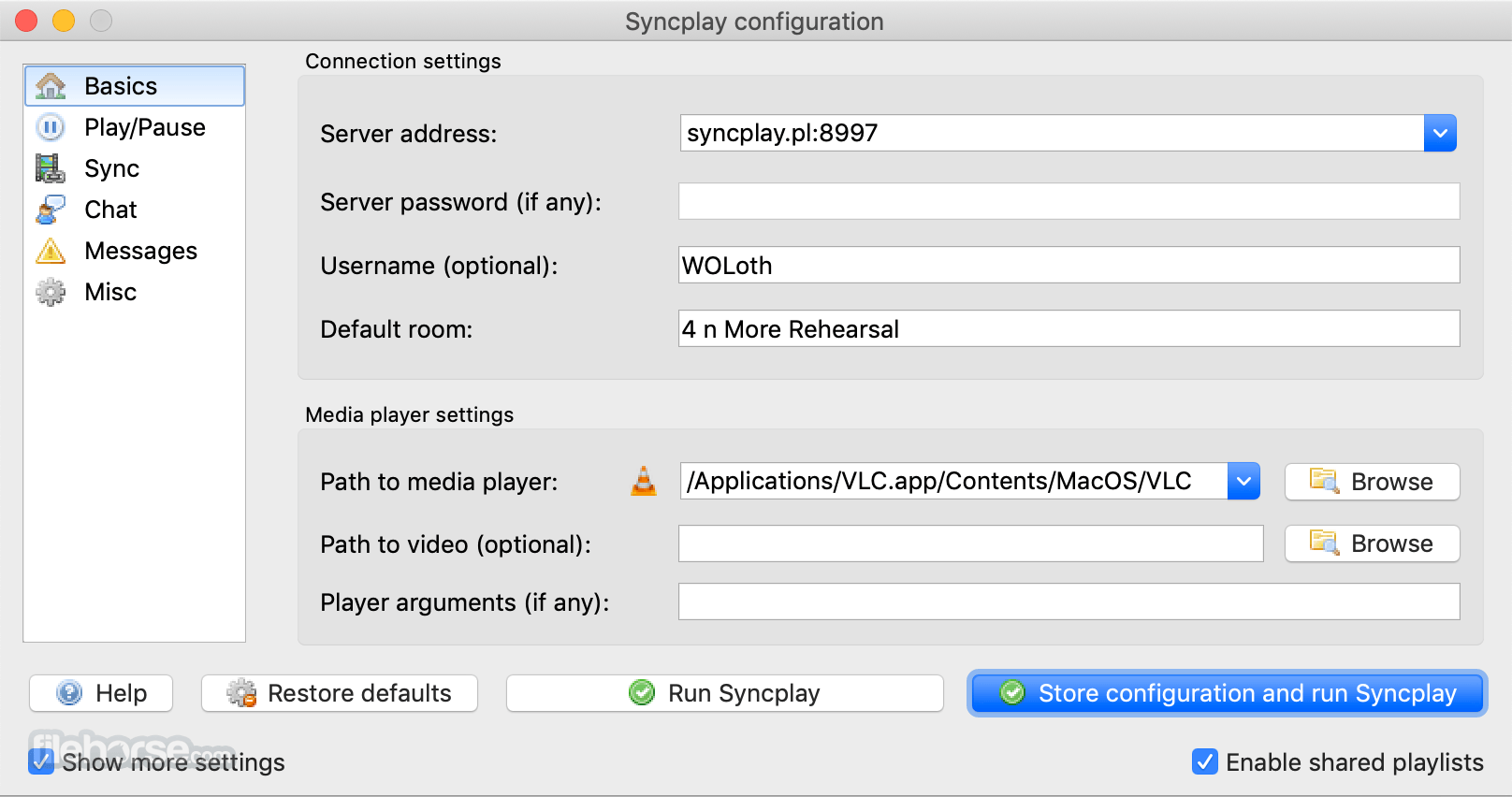 Syncplay 1.6.9 Screenshot 1