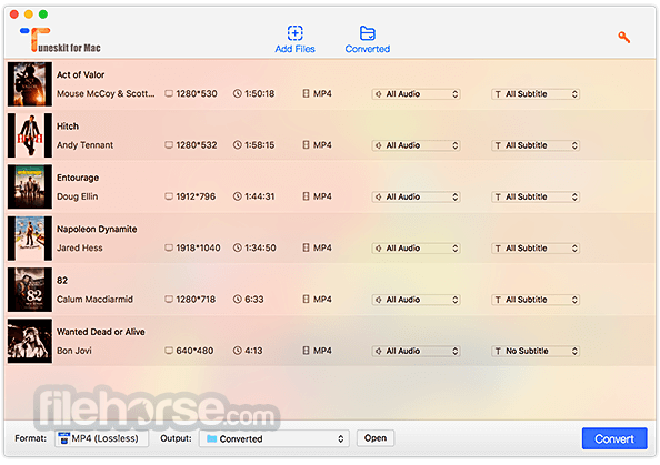TunesKit M4V Converter for Mac 5.1.0 Screenshot 2