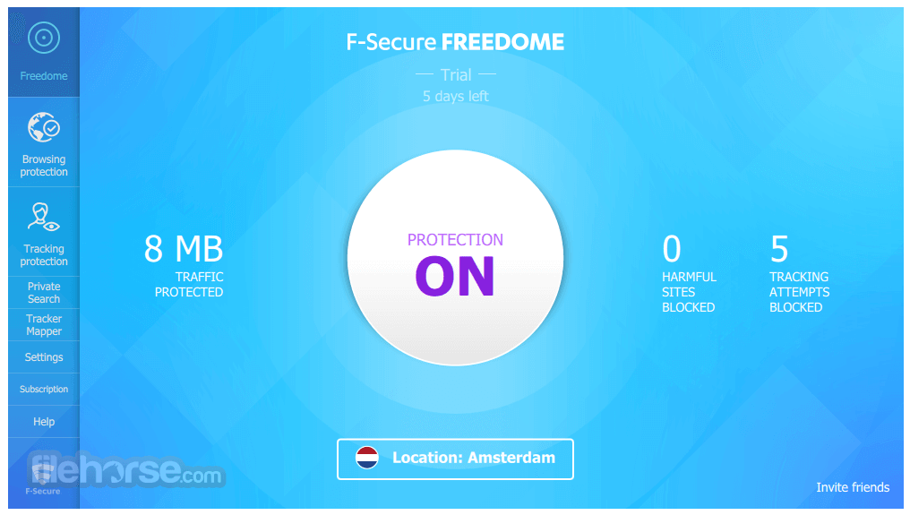 F-Secure VPN 2.36.6555.0 Captura de Pantalla 1