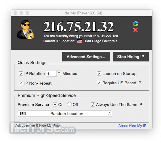 Hide My IP 6.2.40 Screenshot 1