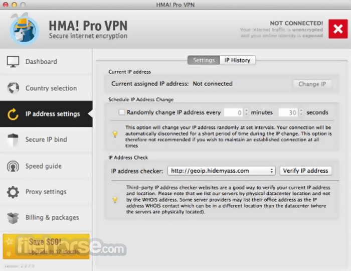 HMA VPN 5.4.3 Screenshot 3