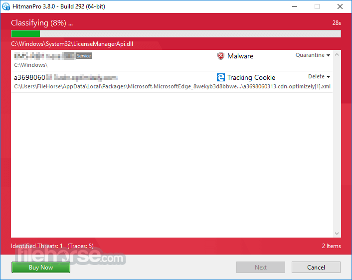 HitmanPro 3.8.28 Build 324 (32-bit) Screenshot 2